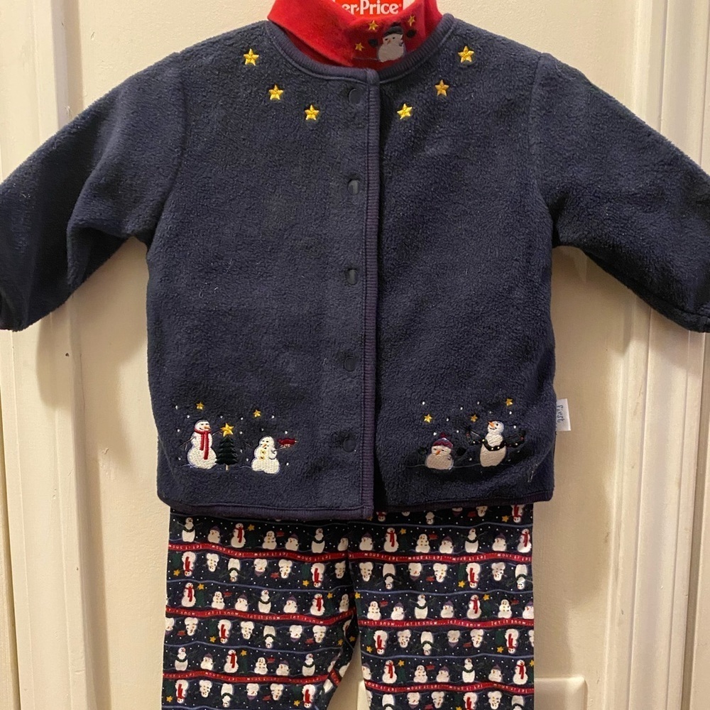 First Moments 3 Piece Snowman Outfit